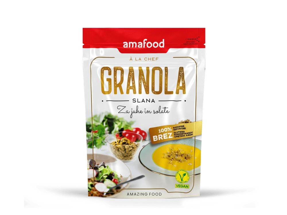 AMAFOOD slana granola 100 g - Akcija v trgovini Mueller
