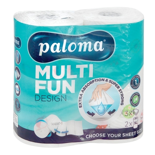 PAPIRNATE BRISAČE PALOMA MULTIFUN FLEXI SHEET XL 2/1 - Akcija v trgovini E.Leclerc