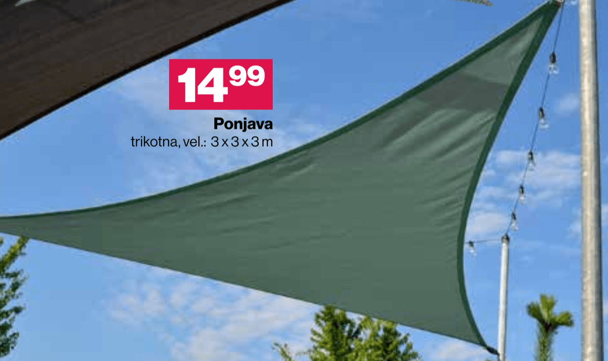 Ponjava 3 x 3 x 3 m - Akcija v trgovini Mercator