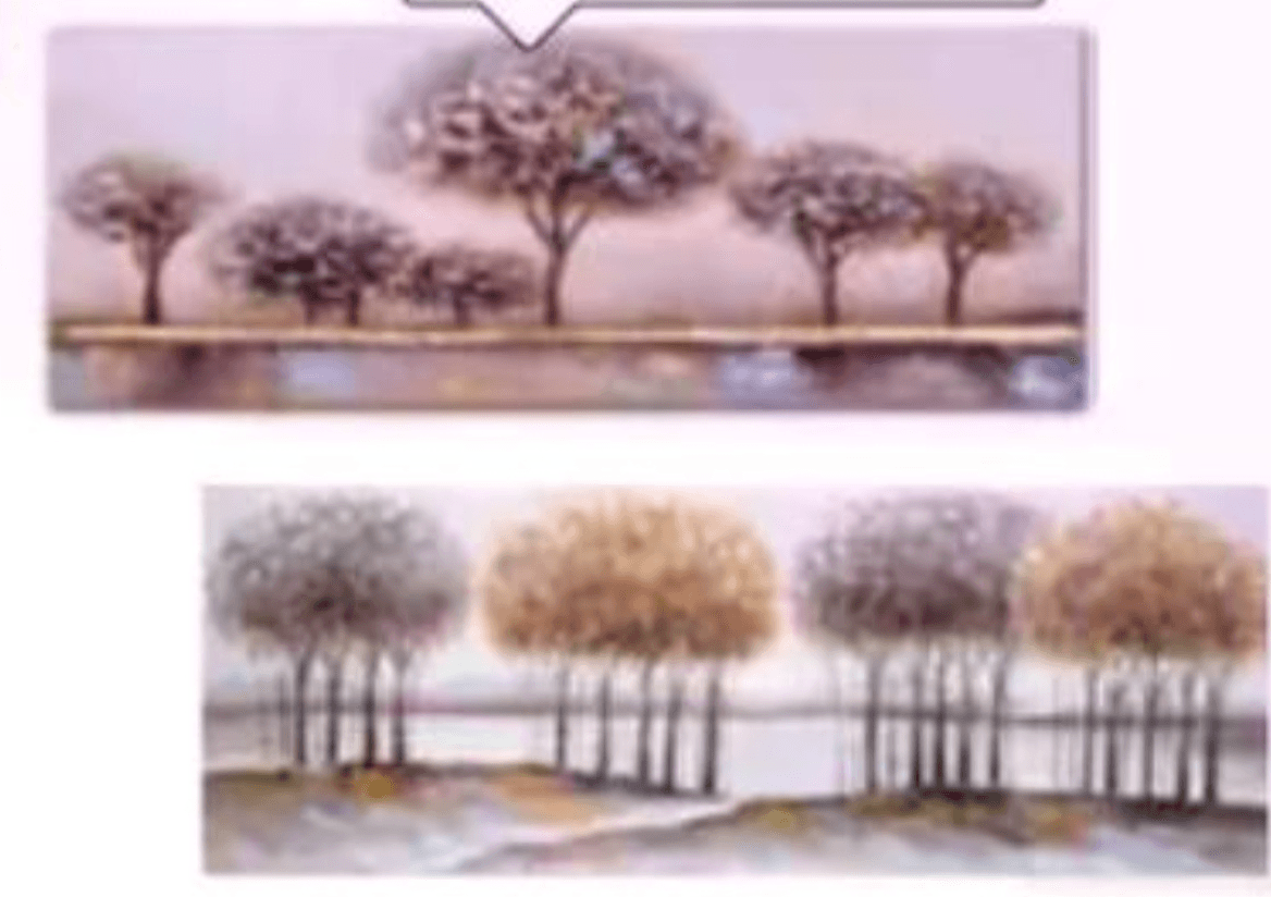 Oljna slika 55 X 150 cm Monee - Akcija v trgovini Lesnina