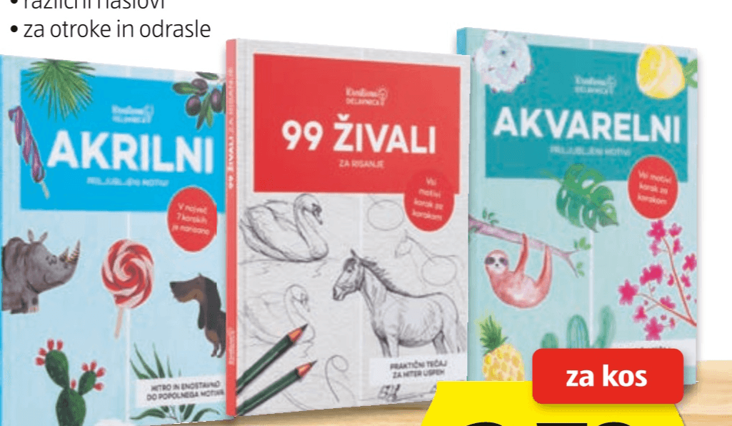 VODNIK ZA SLIKANJE IN RISANJE - Akcija v trgovini Hofer