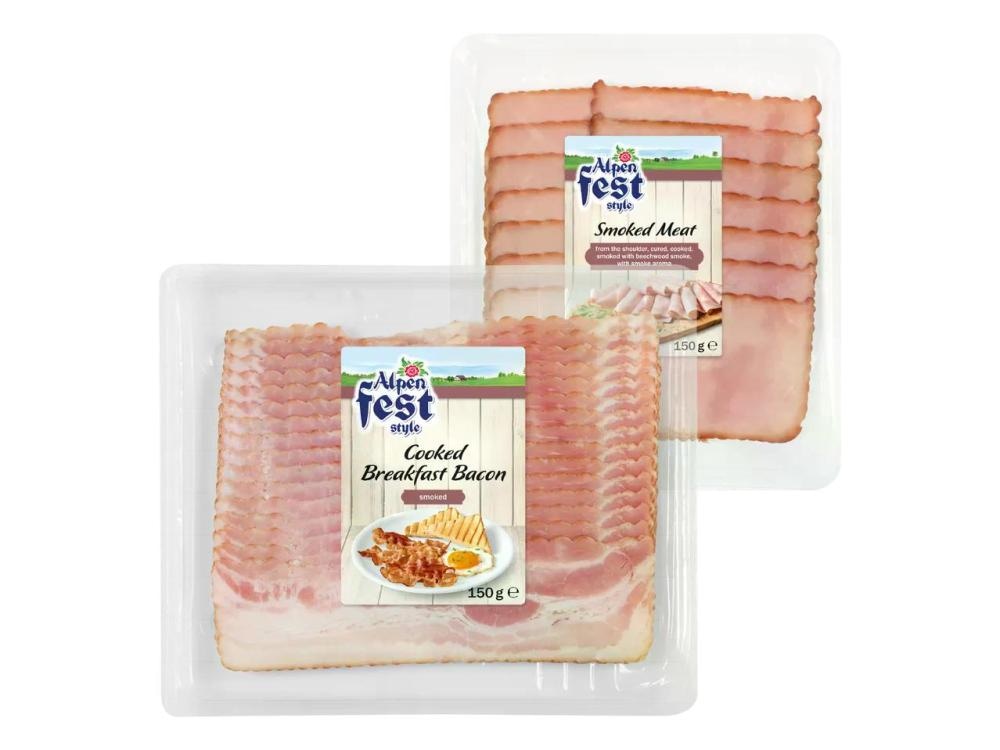 Alpenfest Dimljena slanina 150 g - Akcija v trgovini Lidl