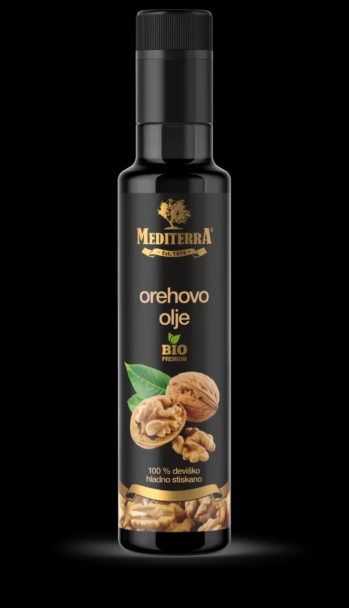 MEDITERRA 100% deviško hladno stiskano orehovo olje 250 ml - Akcija v trgovini Dm