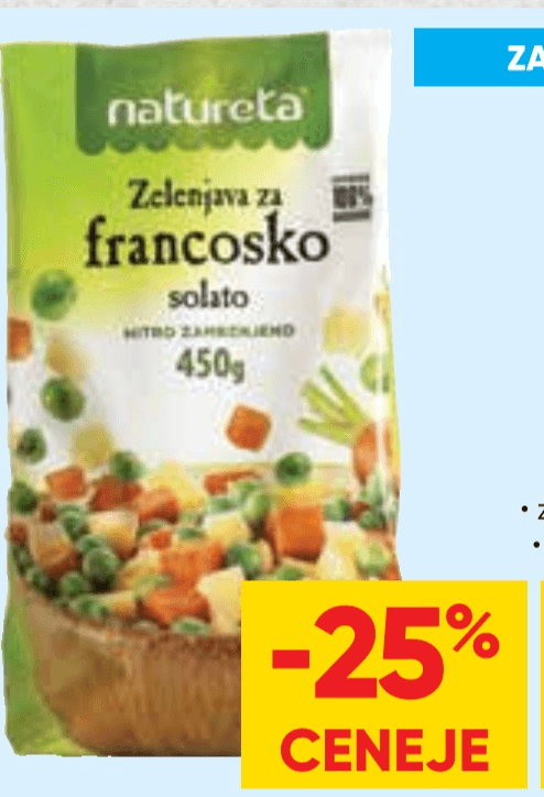 Zelenjava Natureta 450 g - Akcija v trgovini Tuš