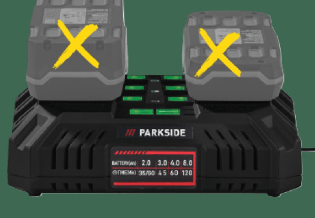 PARKSIDE Dvojni hitri polnilnik za akumulatorje - Akcija v trgovini Lidl