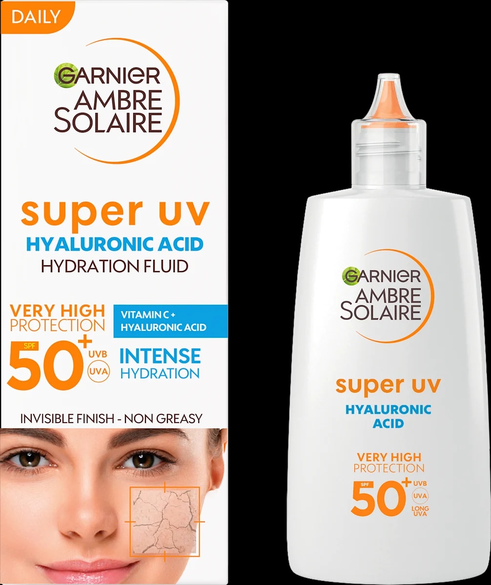 GARNIER Ambre Solaire fluid za zaščito obraza pred soncem 40 ml - Akcija v trgovini Dm