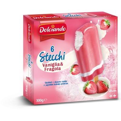 Dolciando Stecchi Sladoledne lučke 6 kosov, 300 g - Akcija v trgovini Eurospin