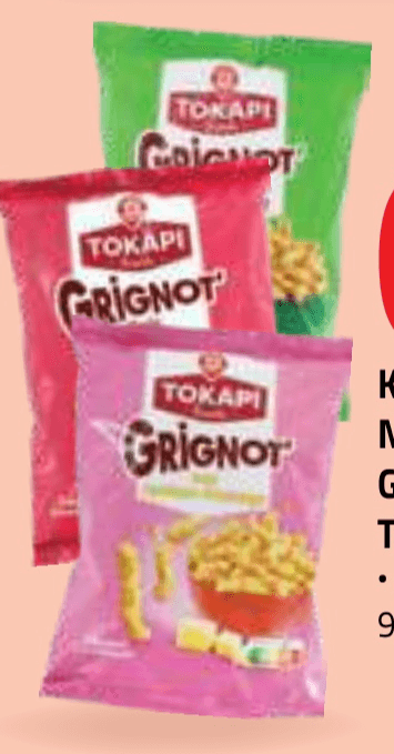 Tokapi Grignot koruzni napihnjenci 90 g - Akcija v trgovini E.Leclerc