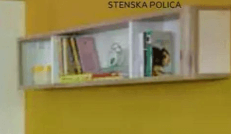 Stenska polica Akcija v trgovini Lesnina