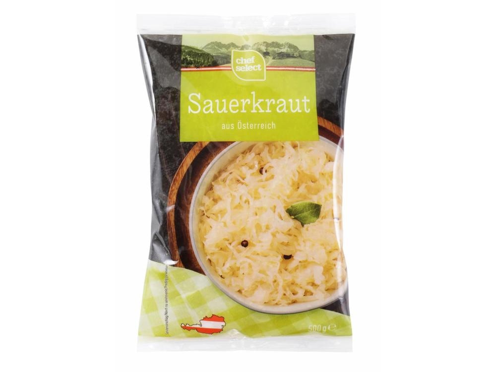 Chef Select Kislo zelje 500 g - Akcija v trgovini Lidl