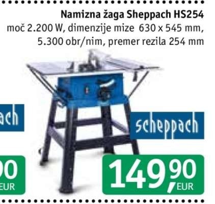 Namizna žaga Sheppach HS254 Akcija v trgovini Jager