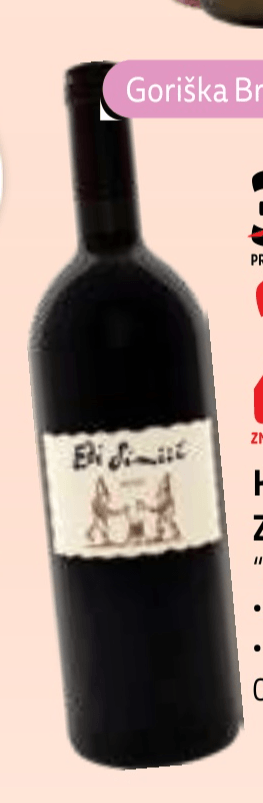 Kakovostno vino ZGP Duet 0,75 l Edi Simčič - Akcija v trgovini E.Leclerc