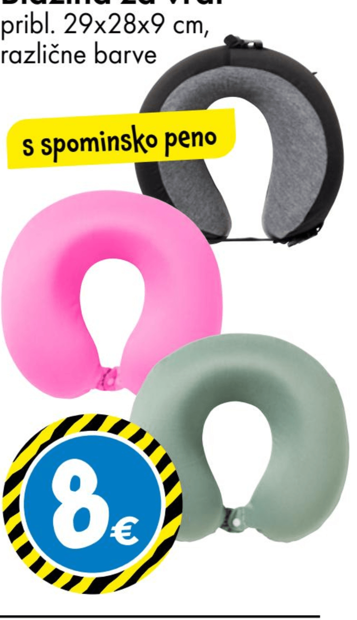 Blazina za vrat - Akcija v trgovini Tedi