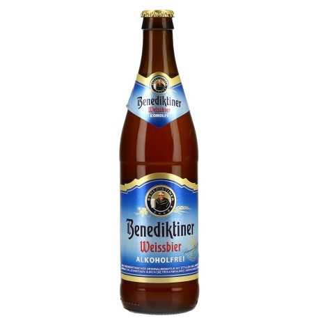 Svetlo pšenično brezalkoholno pivo Benediktiner 0,5 l Akcija v trgovini E.Leclerc