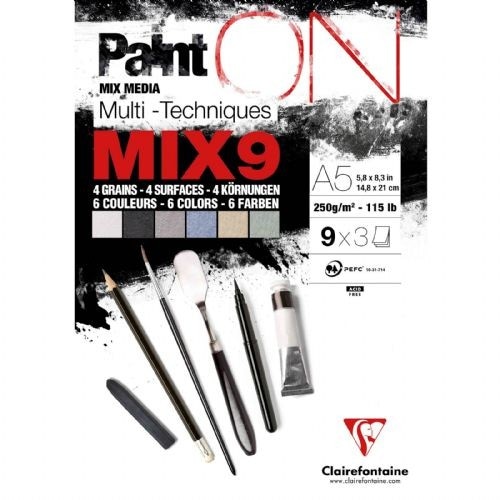 Skicirni blok Paint On Mixed media 27 listov, 250 g Clairefontaine Akcija v trgovini E.Leclerc