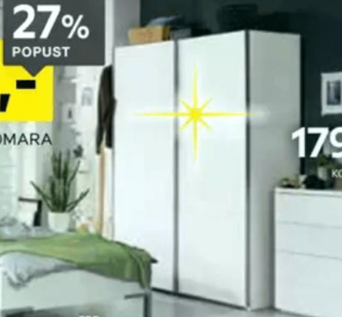 Drsna omara xora - Akcija v trgovini Lesnina