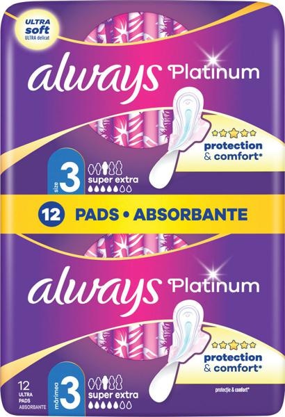 always Platinum nočni damski vložki 12 kosov - Akcija v trgovini Dm