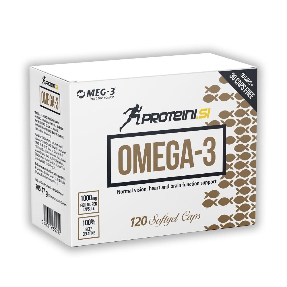 Proteini.si Prehransko dopolnilo Omega-3 120 kapsul - Akcija v trgovini E.Leclerc