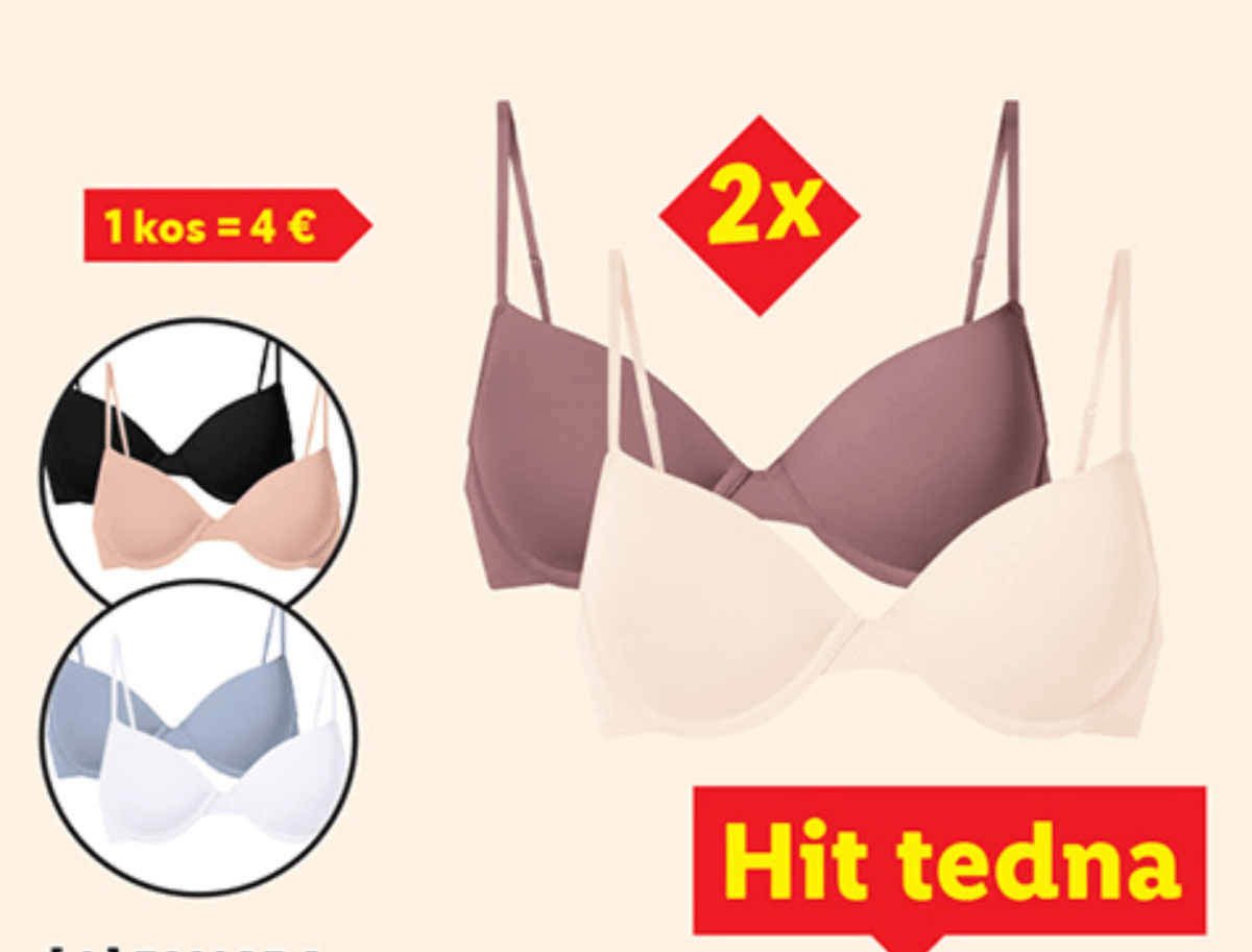 Esmara ženski nedrček 2 kosa Akcija v trgovini Lidl