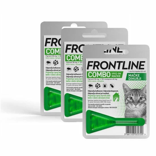 Frontline Combo raztopina za pse in mačke Akcija v trgovini Mr. Pet