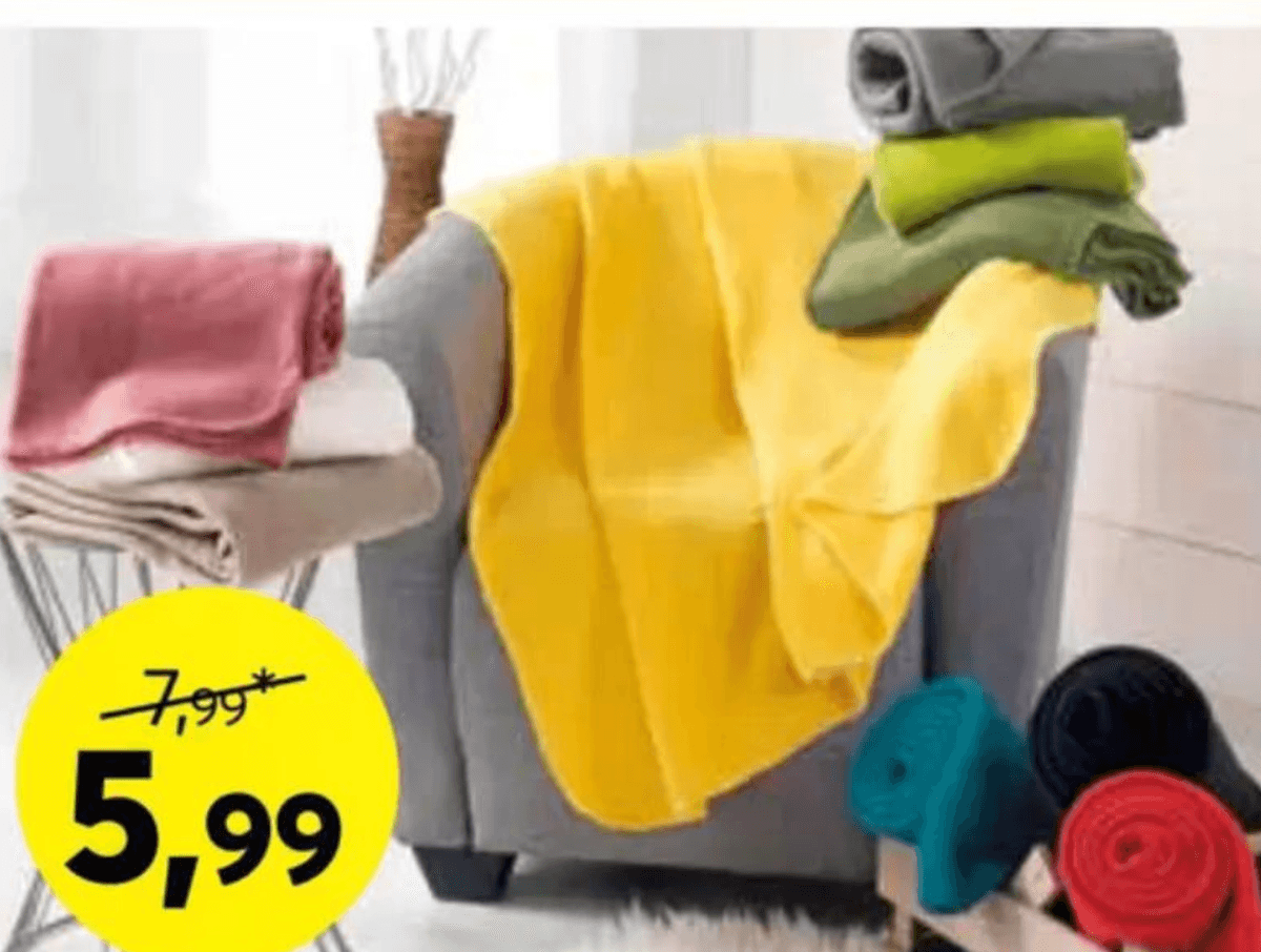 Odeja iz flanele 125x150 cm - Akcija v trgovini Dipo