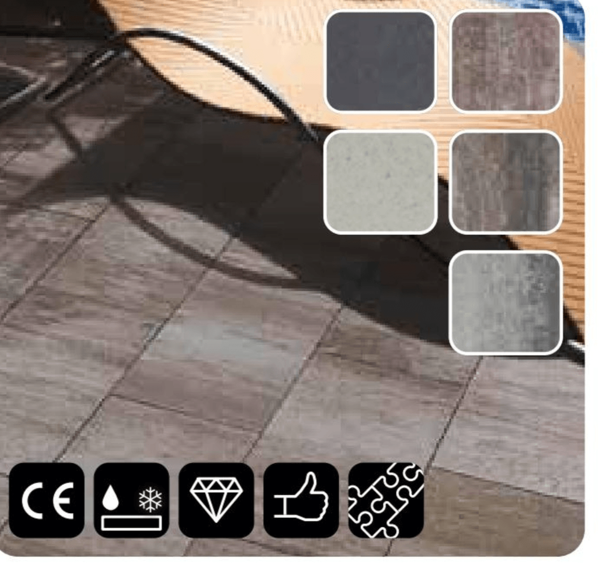 Talna plošča 'Asti' Colori d 60 x š 30 x deb. 5 cm - Akcija v trgovini Bauhaus