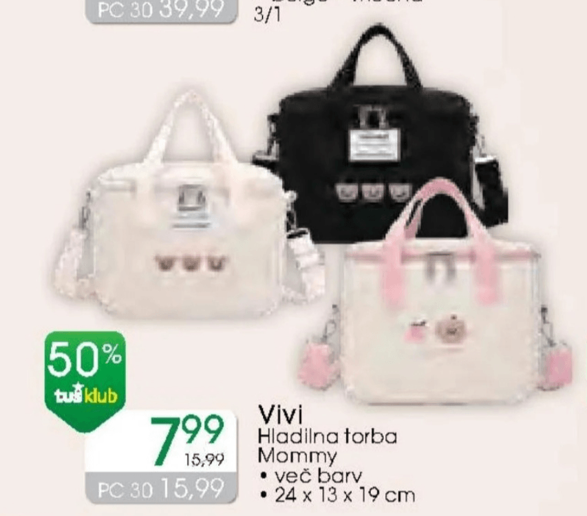 Vivi Hladilna torba Mommy - Akcija v trgovini Tuš