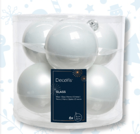 Božične kroglice 6 kosov Decoris - Akcija v trgovini Bauhaus