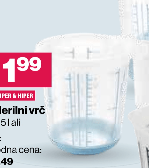 Merilni vrč 0,5l ali 1l KEEEPER - Akcija v trgovini Mercator