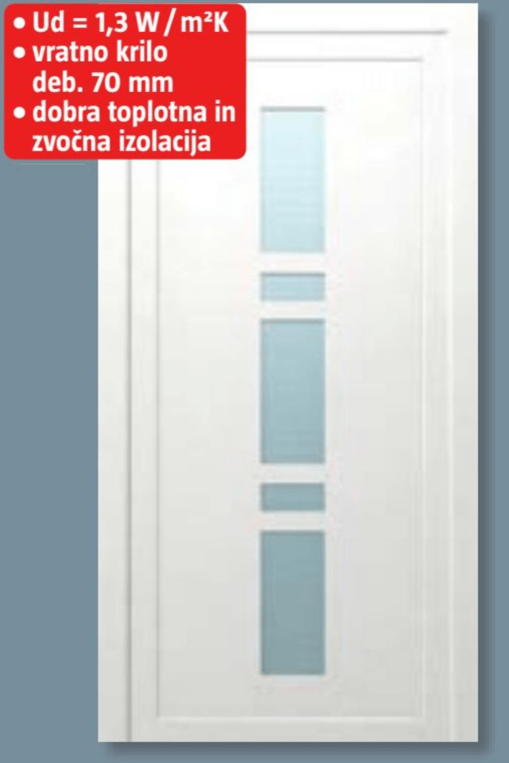 PVC vhodna vrata 'Praga KF35' - Akcija v trgovini Bauhaus