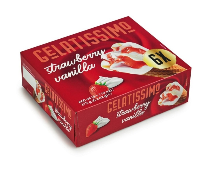 Kornet Gelatissimo 6 x 110 ml - Akcija v trgovini Mercator