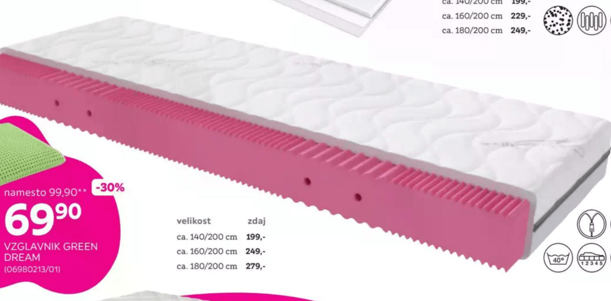 Vzmetnica Living Flexy Feel Silverline + mömax - Akcija v trgovini Mömax