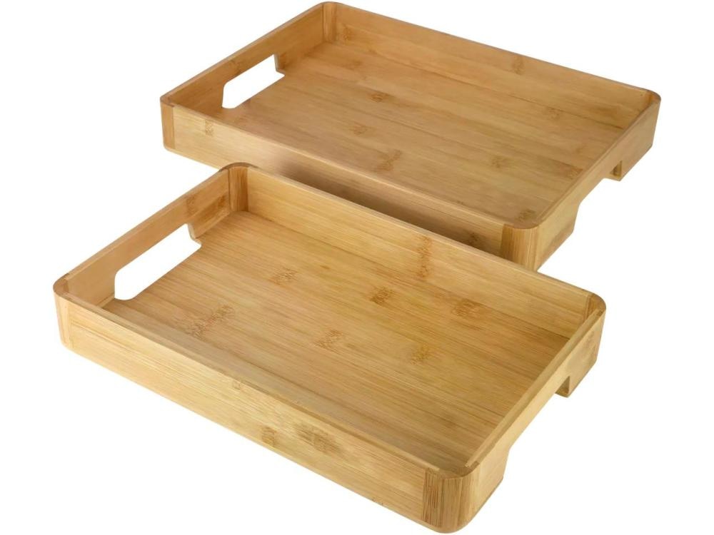 SILVERCREST Komplet pladnjev iz bambusa 2-delni - Akcija v trgovini Lidl