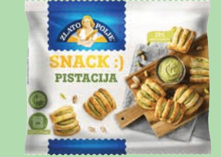 Blazinice Zlato Polje Pistacija 500 g - Akcija v trgovini Tuš