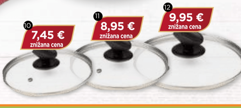 ROSMARINO Steklena pokrovka 20 cm - Akcija v trgovini E.Leclerc