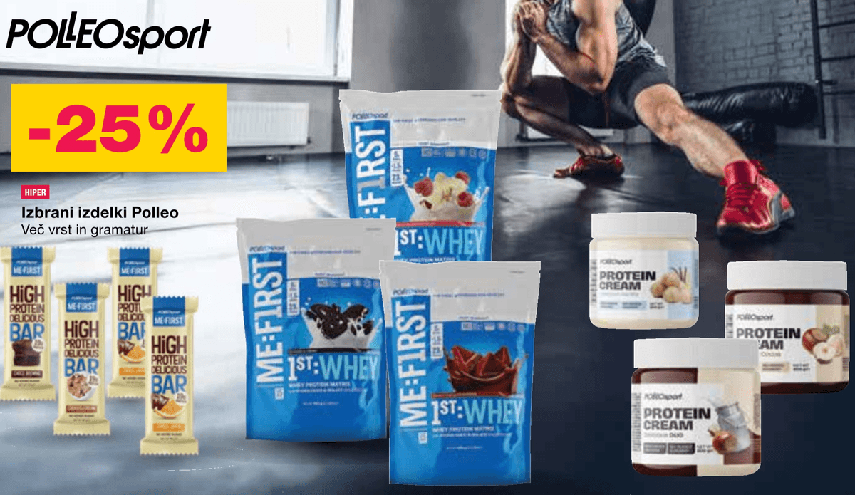 Polleo Sport izbrani izdelki PolleoSport - Akcija v trgovini Mercator