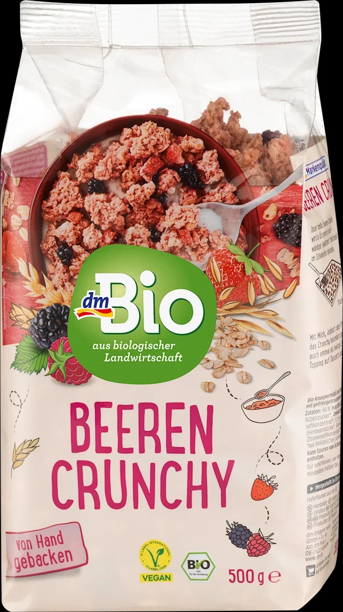 dmBio hrustljavi pečeni muesli 500 g - Akcija v trgovini Dm