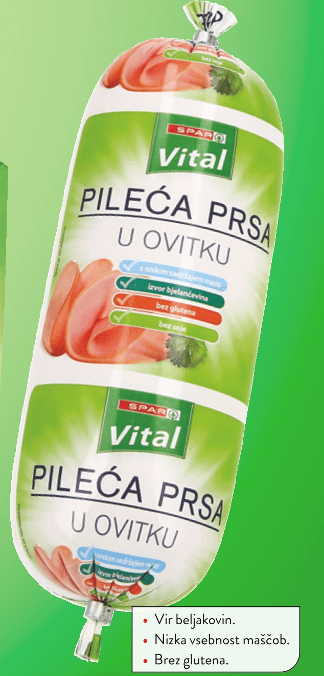 SPAR Vital Piščančje prsi 500 g - Akcija v trgovini Spar