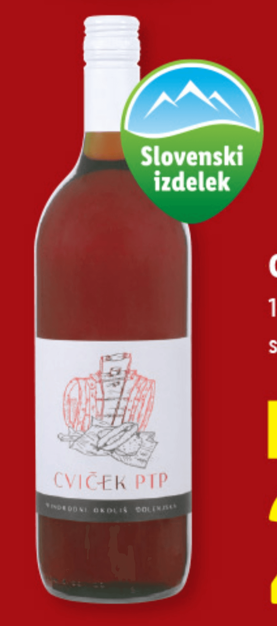 Cviček PTP 1l - Akcija v trgovini Lidl