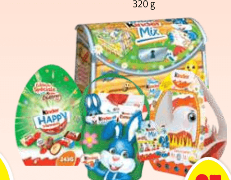 Izbor čokolad Kinder 175 g - 243 g - Akcija v trgovini E.Leclerc