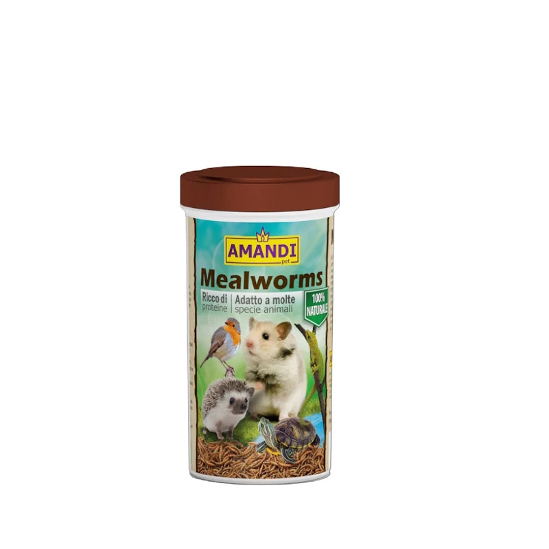 Posušeni mokarji Amandi Mealworms 100ML, 250ML, 1200ML - Akcija v trgovini Mr. Pet
