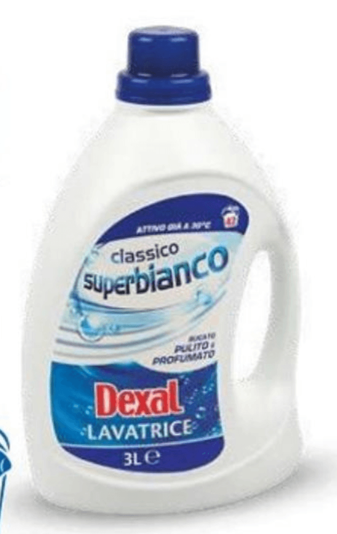 Tekoči detergent za perilo Dexal Superbianco 3 l - Akcija v trgovini Eurospin