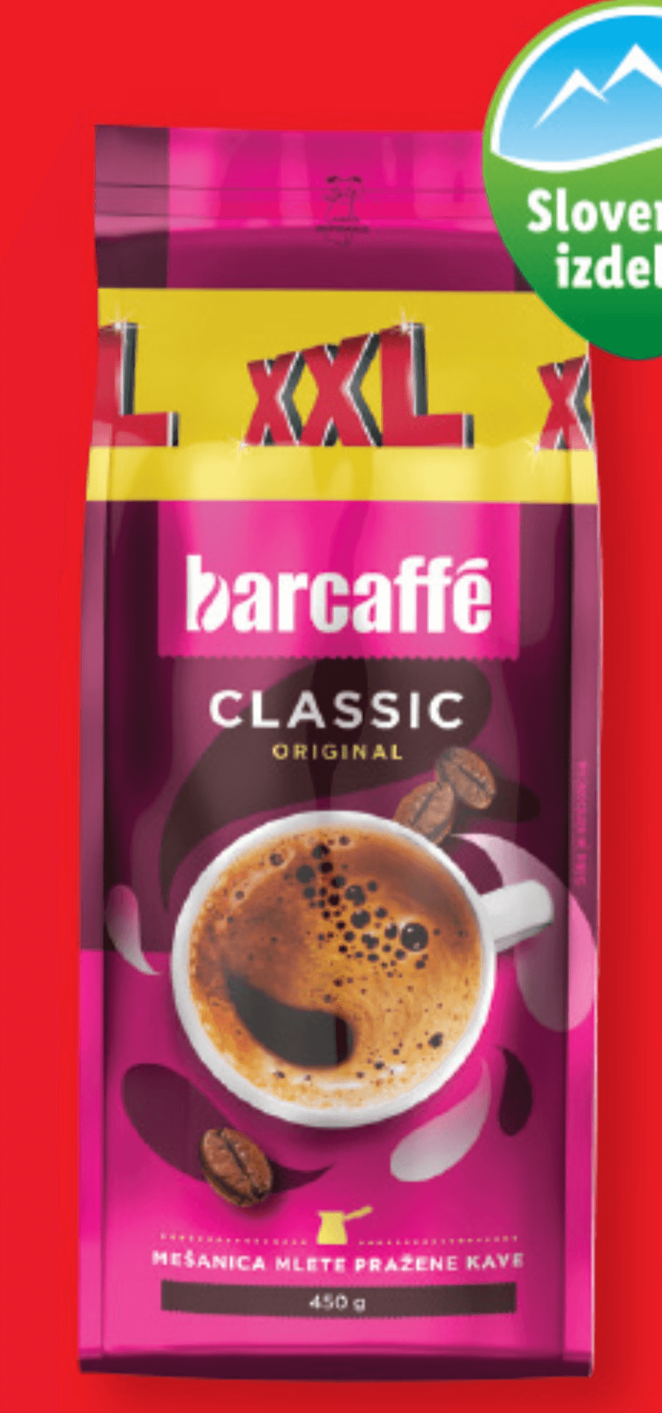 Barcaffé Classic mleta kava XXL 450 g - Akcija v trgovini Lidl