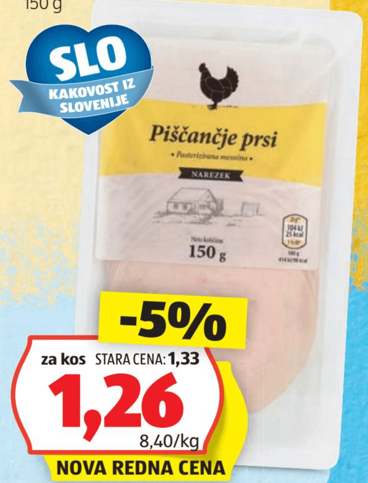 Piščančje prsi 150 g - Akcija v trgovini Hofer