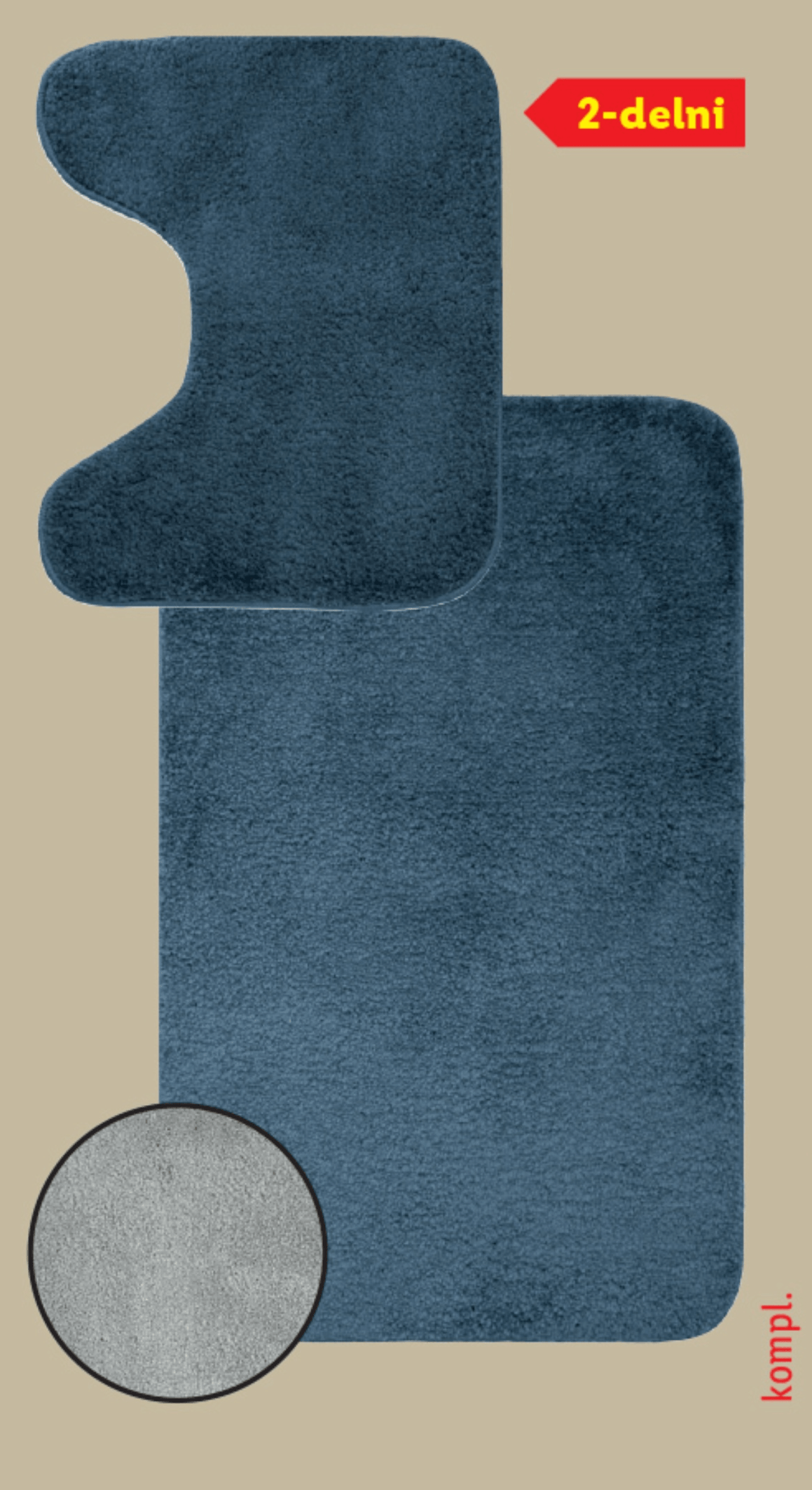 LIVARNO Komplet kopalniških preprog 2-delni - Akcija v trgovini Lidl