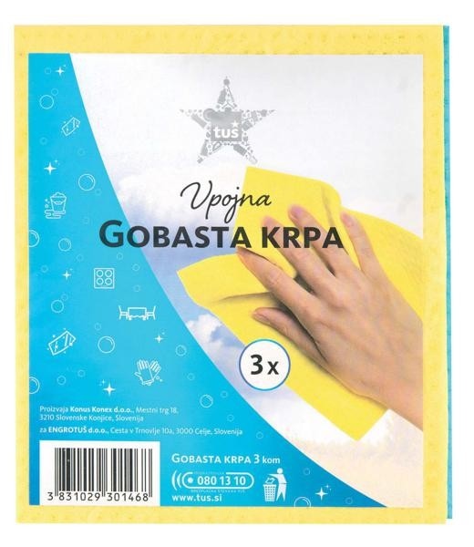 Gobaste krpe ali gobice Tuš 3/1 Akcija v trgovini Tuš