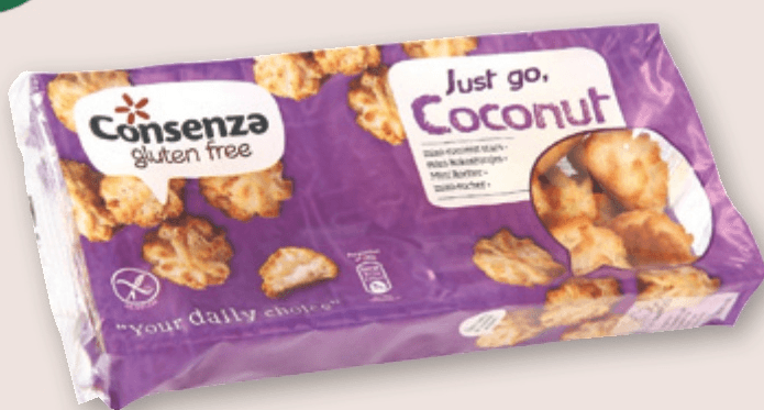 Consenza Kokosovi piškoti 250 g - Akcija v trgovini Spar