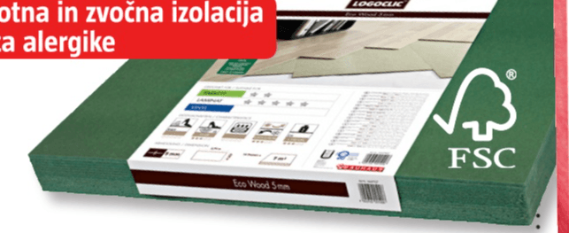 Izolacijska plošča 'Eco Wood' - Akcija v trgovini Bauhaus