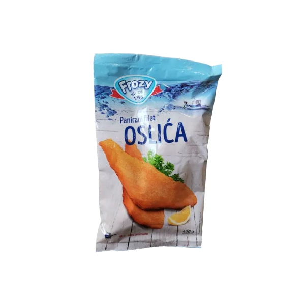 Paniran file Osliča Frozy 400 g - Akcija v trgovini Tuš