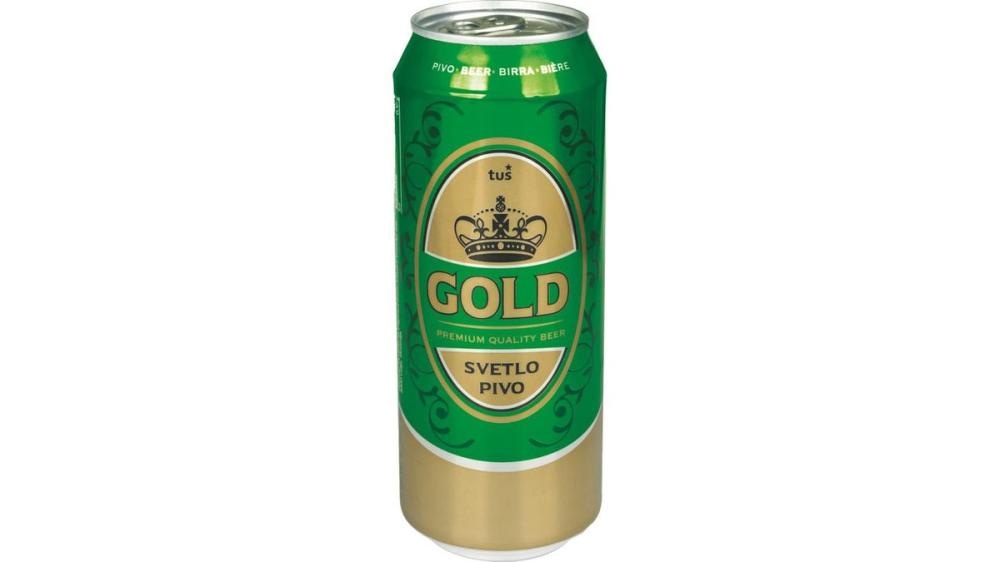 Svetlo pivo Gold 0,5 l - Akcija v trgovini Tuš